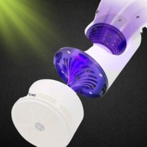 Electric Mosquito Trap Blue Light Mosquito Killer Lamp with USB Power Suction Fan No Zapper Child Safe