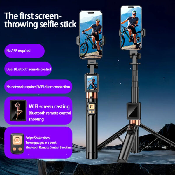 9 in 1 Selfie Stick With Mobile Phone Screen Projection - Image 7
