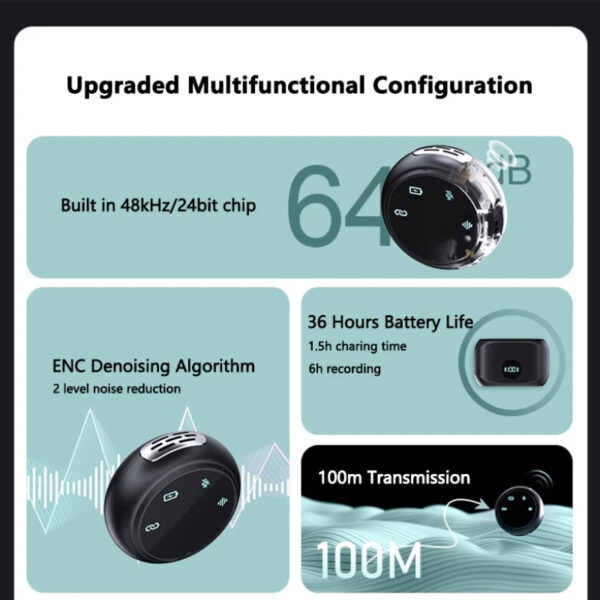 COLLAR CLIP BUTTON MICROPHONE - Image 8