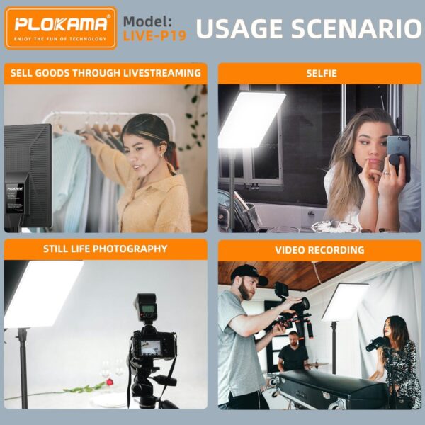 Plokama Professional Photography/Videography LED Fill Lights - Image 3