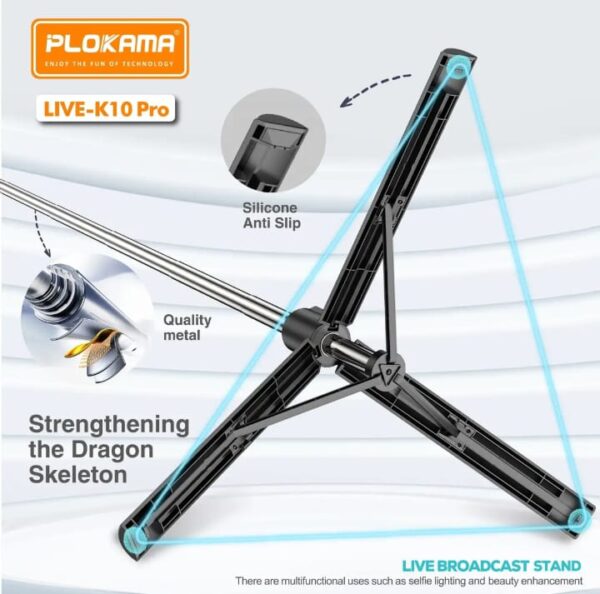 5‑in‑1 Selfie Stick + Tripod Stand with Bluetooth Remote - Image 3